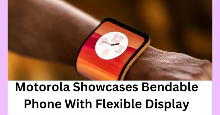 Motorola Showcases Bendable Phone With Flexible Display That Can Wrap Around Wrists